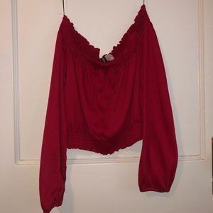 H&M Off the Shoulder Crop Top
